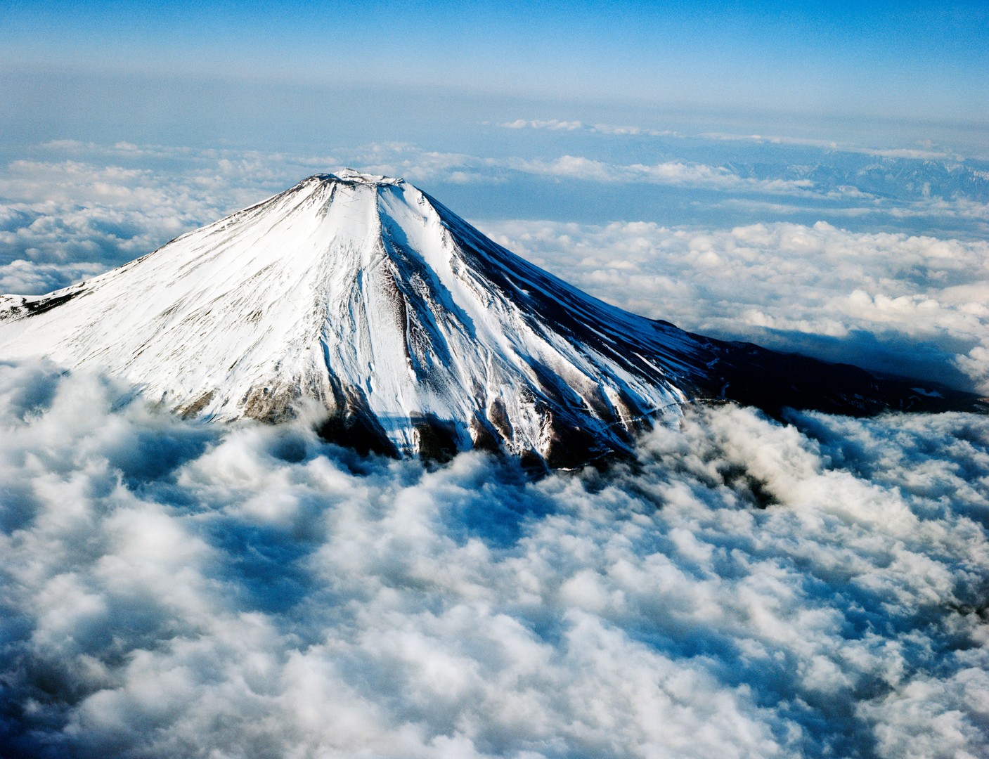 富士山,空撮