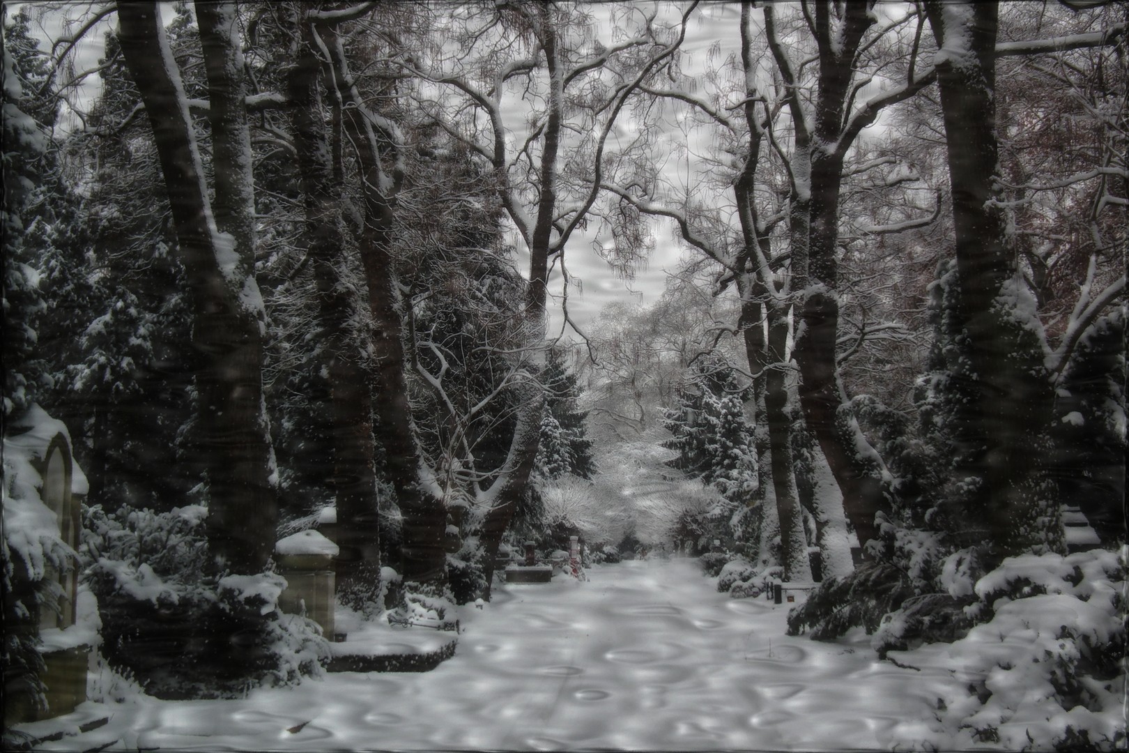 Friedhof im Schnee