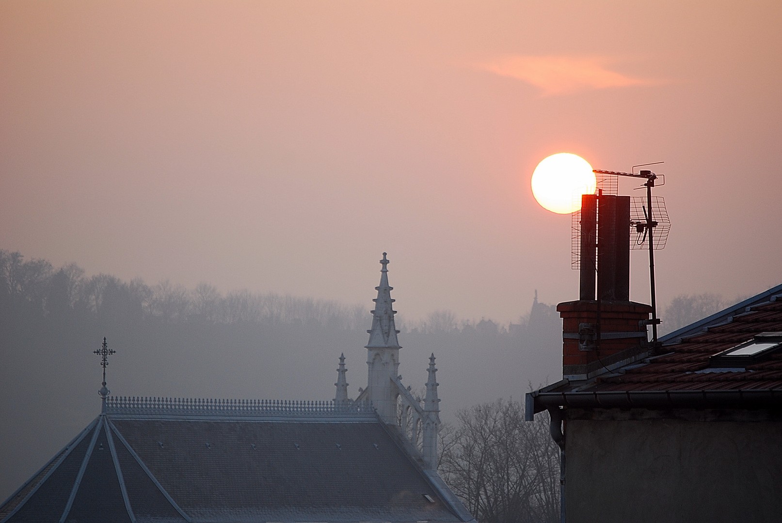 Coucher de soleil.