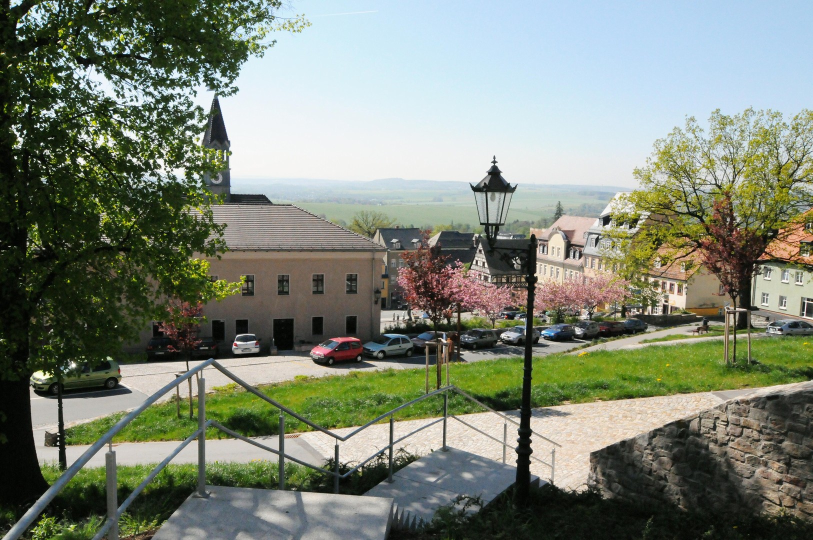 Blick über Marktplatz