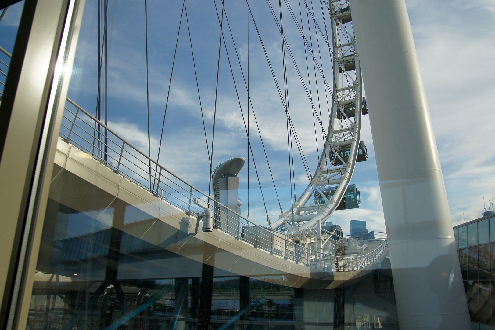 Singapore flyer Einstieg