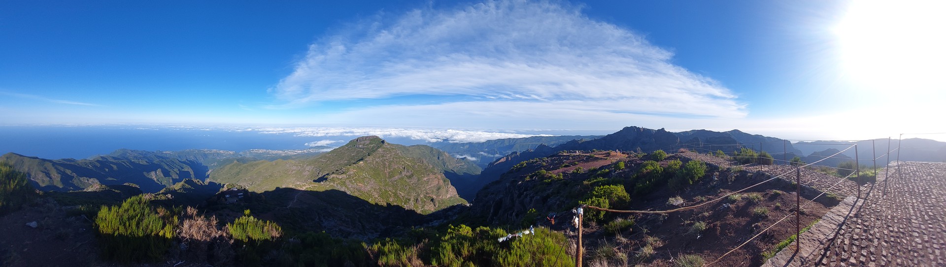 Rundblick über Madeira, vom Pico Ruivo