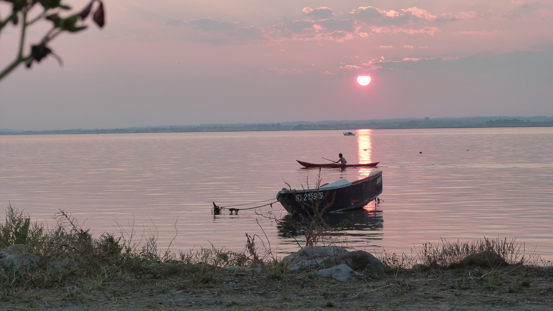 Au bord de la lagune de Thau à Sète