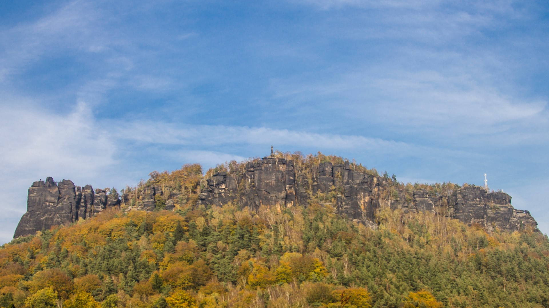 Der Lilienstein in der Sächsischen Schweiz.