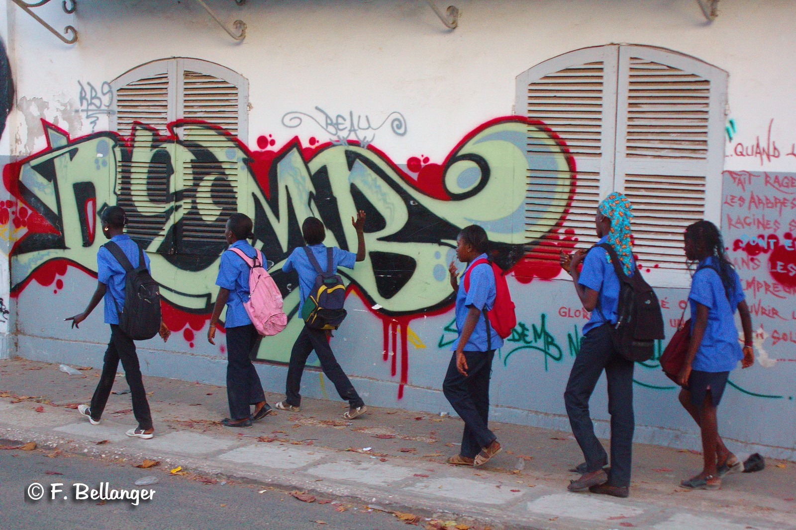 Sortie d'école à Saint-Louis au Sénégal