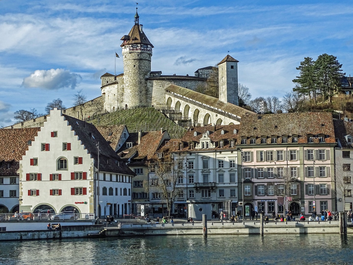 Munot Schaffhausen mit Unterstadt