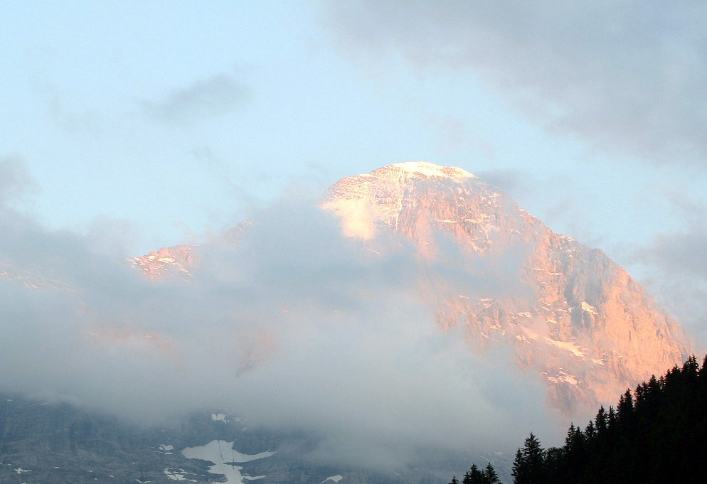 Sonnenuntergang am Eiger