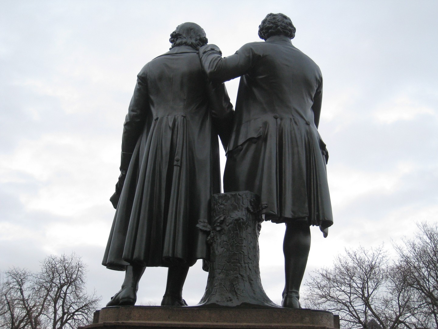 Goethe und Schiller in Weimar